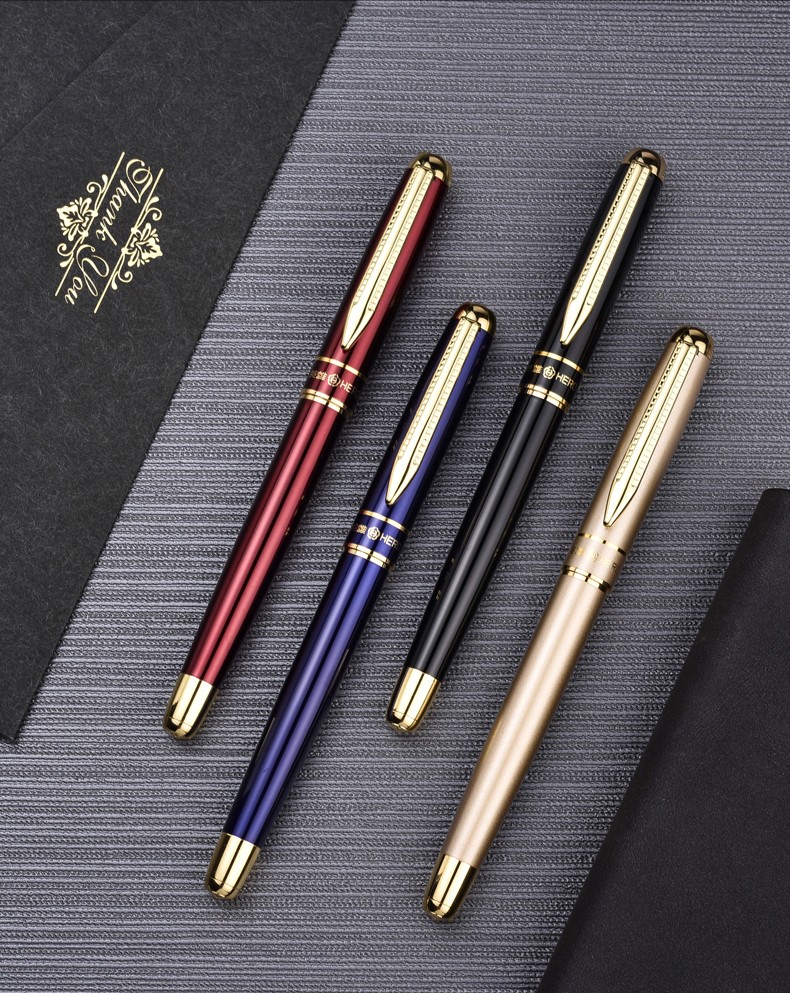 hero英雄牌钢笔6173商务成人办公书写练字男女士书法初学者墨水笔中小