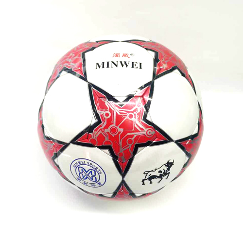 闽威五角星足球红色