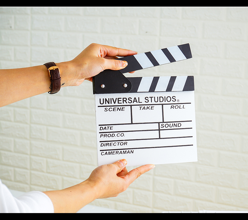 电影卡板拍照道具导演板拍摄道具摆件饰品场记板打板